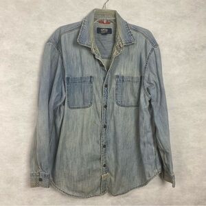 Levi's Faded Blue Denim Shirt
